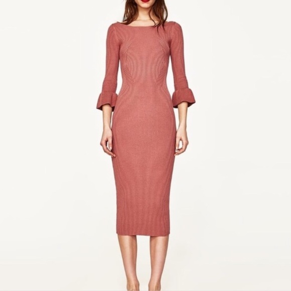 Zara pink sweater dress Clearance